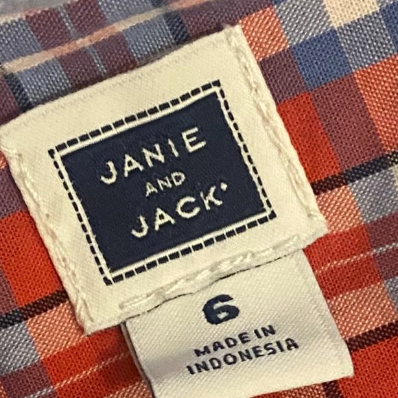 Janie and Jack Boys size 5 classic button up shirt - Picture 2 of 2